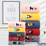 Коралловое банное полотенце, комплект, мягкие милые влажные салфетки для умывания, с вышивкой, 3 предмета, домашний декор, хорошо впитывает воду