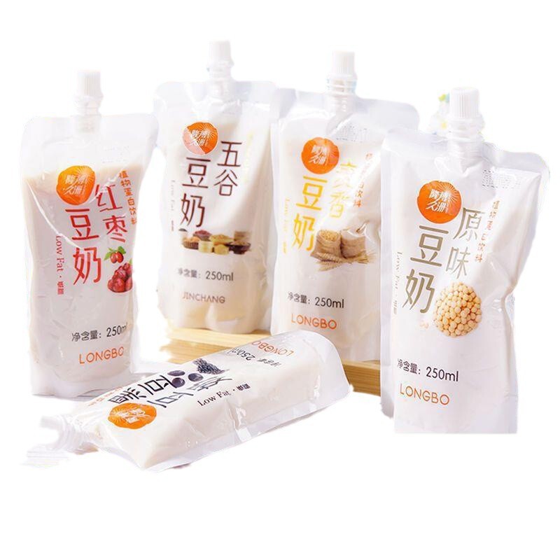 新日付さまざまなフレーバー豆乳全箱植物性タンパク質袋入り豆乳飲料全箱卸売朝食ドリンクミルク|undefined