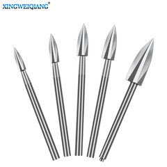 Electric woodworking milling cutter drill bit furniture tea table wood carving root carving grinding and polishing tool 5pc carving knife set