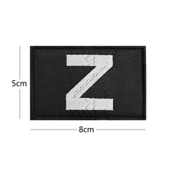 Russian ZV embroidery patch tactical morale badge fabric sticker backpack decoration