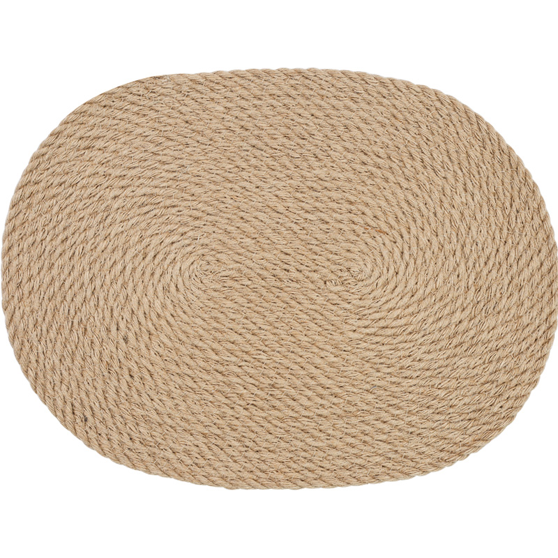 Almohadilla de aislamiento térmico tejida de lino japonés, mantel de cama a prueba de escaldaduras, mantel de olla, mantel de mesa, mantel de mesa, plato, tazón, posavasos para el hogar, nuevo