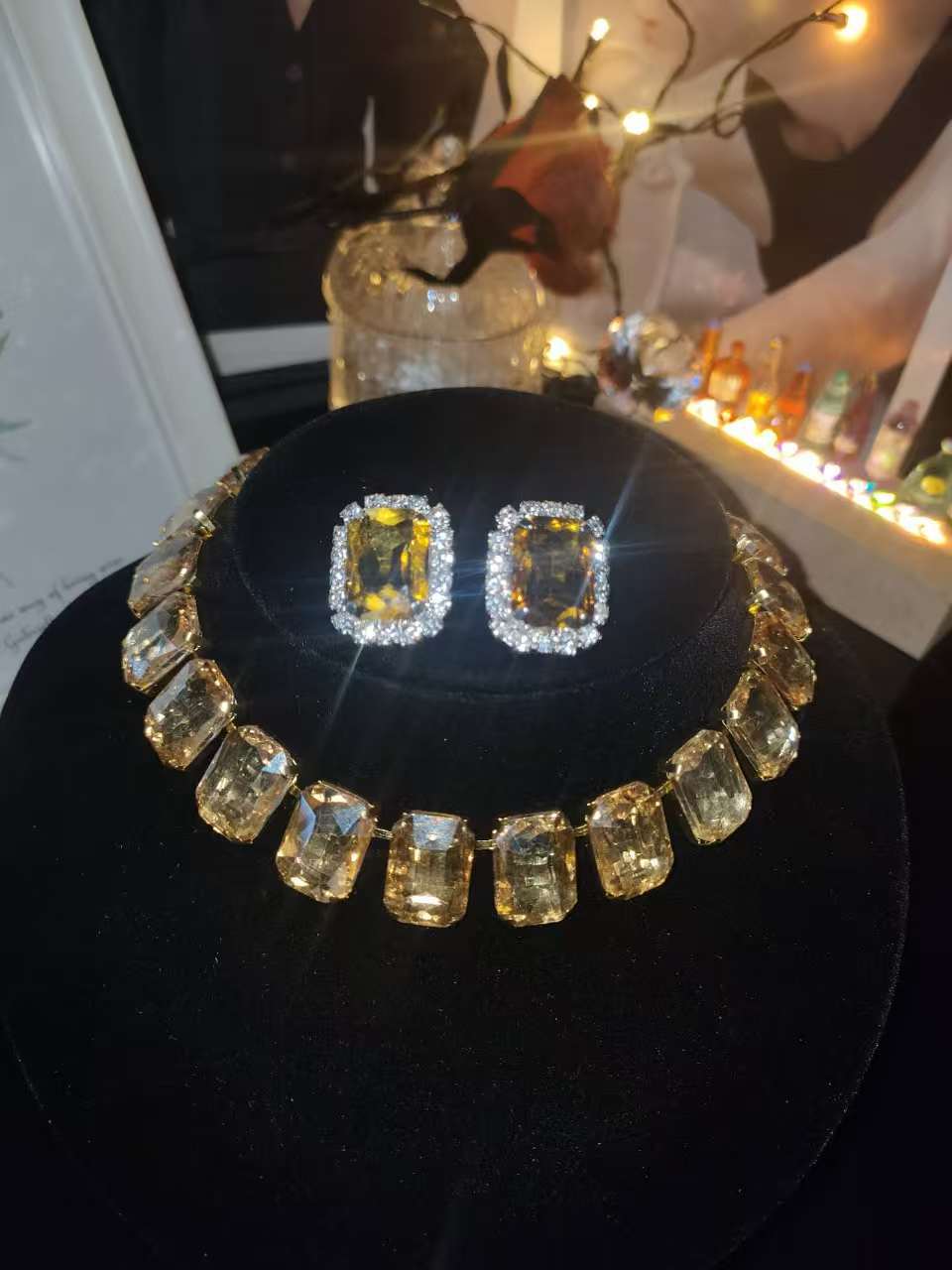 STNZH01GL-LT.목걸이와 귀걸이 세트