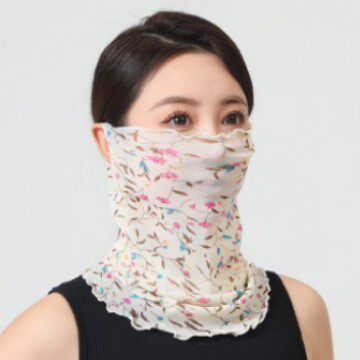 Women's Neck Pullover Summer Thin Sunscreen Varied Small Silk Scarf Neck Protection All-match Neck Sleeve Mask Multifunctional Scarf