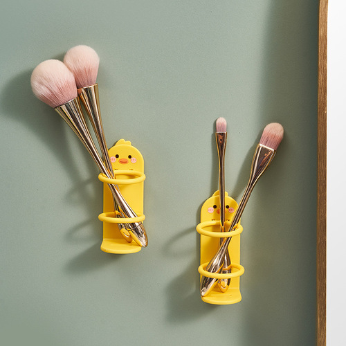 Mai Meng Duck electric toothbrush storage rack wall hanging punch-free wall hanging rack bathroom couple put toothbrush storage rack