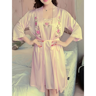 Z 67409 Ice Silk Loungewear Set ���z�Ҿ�˯���׿羳���uͨ