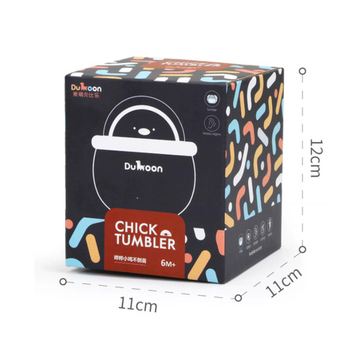 Cross-border bibi beep little cute chicken tumbler music bell infant educational early education baby rattle toy