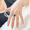 Ring with stone, elegant universal advanced jewelry, with gem, high-quality style