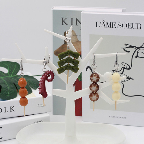 Fun simulated food PVC oden food pendant bag pendant creative gift accessories key ring buckle