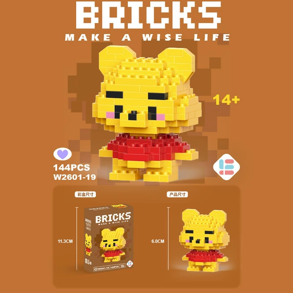Mini Viviest Bear 144pcs [Color Box Installation]