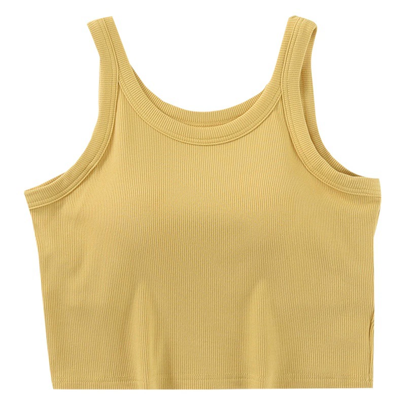 Женский маленький жилет-камзол с нагрудной подкладкой, универсальная чашка, цельный верх с оберткой для груди, верхняя одежда, короткий топ без рукавов для пупка