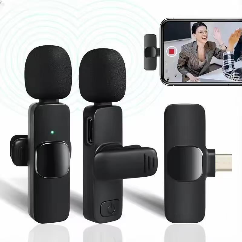 无线麦克风领夹式收音麦器直播主播录音设备夹领式网红吃播降噪麦|undefined