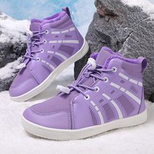 跨境专供儿童雪地靴冬季加厚加绒男女童棉鞋东北零下保暖防滑棉靴