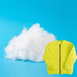 衣服羽绒服填充专用仿羽绒二维中空涤纶短纤聚酯纤维保暖轻薄PP棉