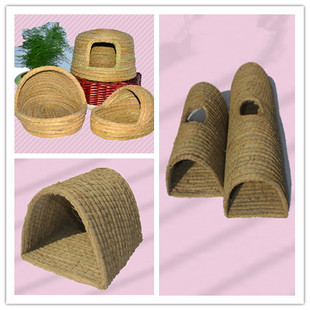 兔子窝兔子保暖草窝仓鼠豚鼠刺猬荷兰猪草窝兔子龙猫隧道宠物用品