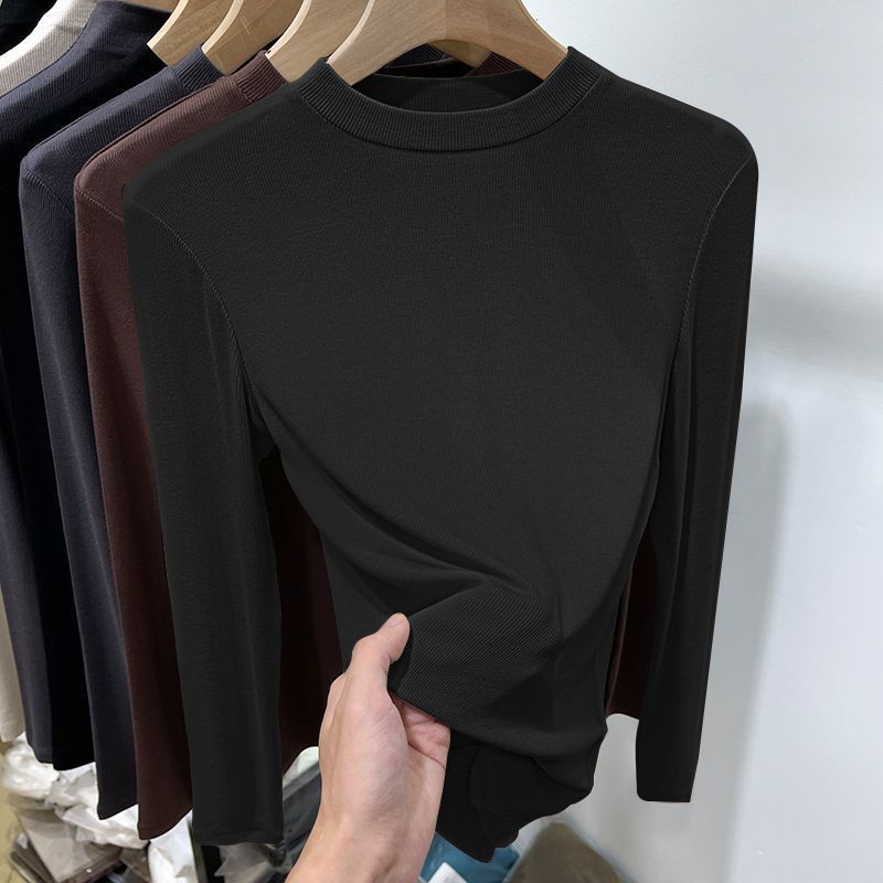 Autumn-Style Wool Fabric Shirt With Stand-Up Collar, Suitable For Larger Sizes; Designed To Help Mothers Look Younger Du_ecoleips.com