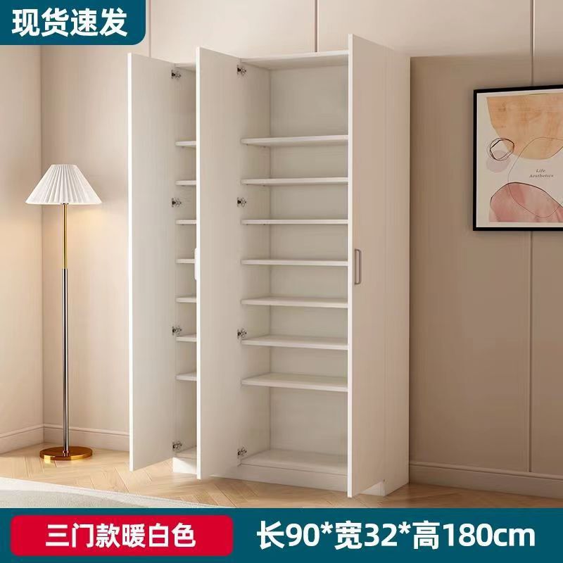 阳台鞋柜现代简约家用门口大容量木质鞋柜女鞋橱收纳多功能门厅柜|undefined