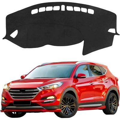 Hyundai Tucson 2016-2018 mərkəzi konsol tablosu üçün dəri süet parlamayan mat