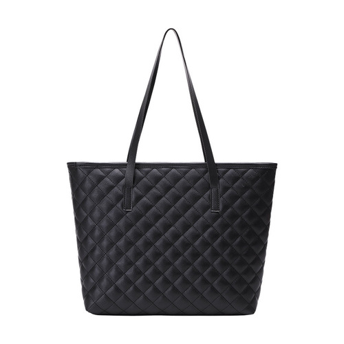 Guangzhou Women's Bag, Checkered Tote Bag, High-Quality Large Capacity Commuter Mom Bag for Instagram