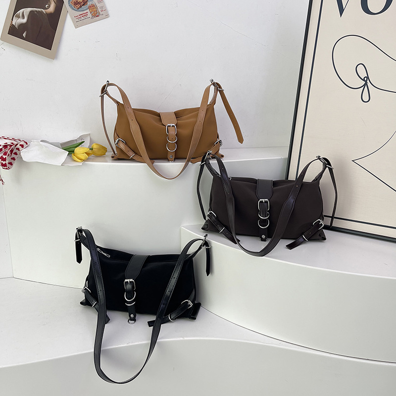 Nicho francés bolso de braza, dulce y fresco viento de invierno, viento de invierno, bolso de hombro de mujer, bolso de mochila relajado.