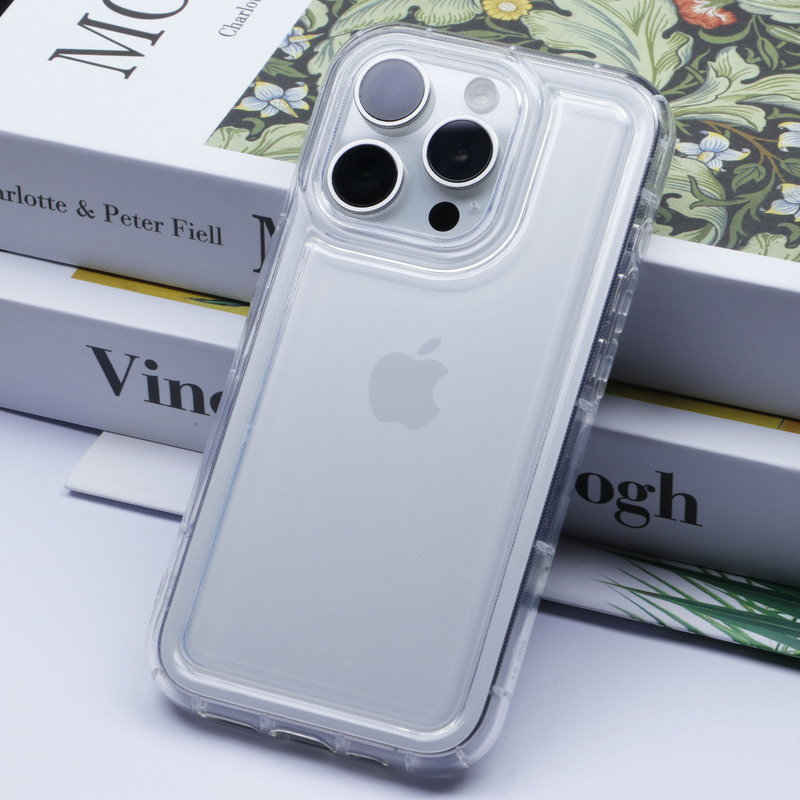 Suitable for Apple 15Promax Mobile Phone Case Transparent 12 All-Inclusive Iphone14 Shock-Absorbing Airbag Anti-Fall 16 Protective Cover
