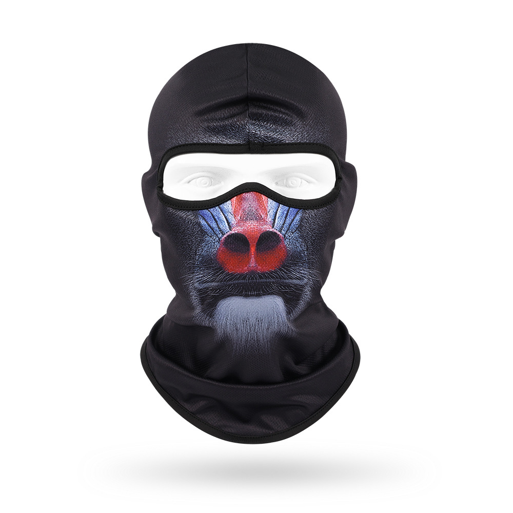 Sudor absorbente máscara transpirable de secado rápido para hombres y mujeres ciclismo al aire libre bicicleta protección solar sombrero lindo mascota sombrero animal bufanda