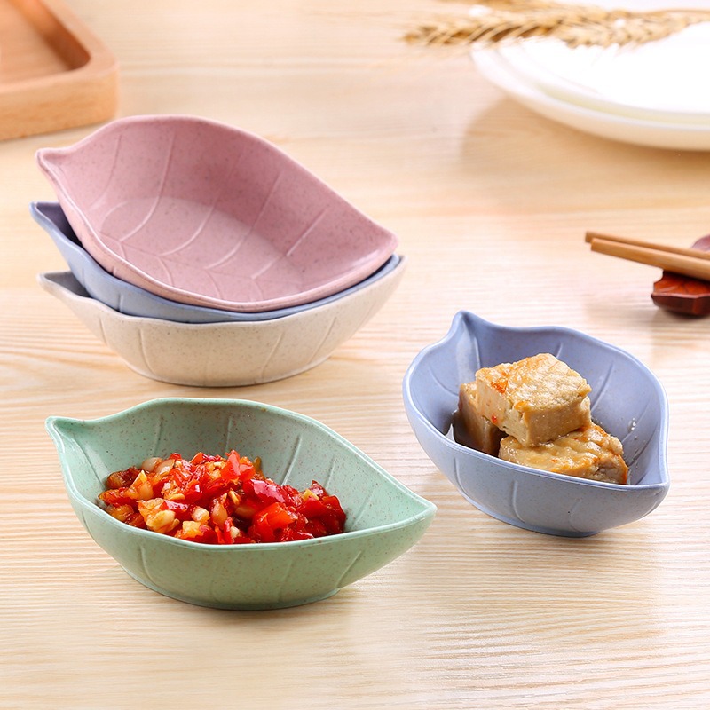 Leaf dipping sauce dish Japanese condiments placement plate catering…