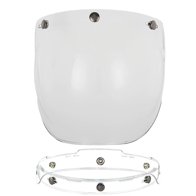 Retro Sun Protection Lens with Motorcycle Safety Supplies - transparent-sheet-with-transparent-stand