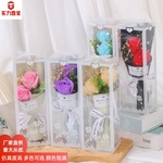 情人节香皂花花束仿真玫瑰花盒装玫瑰花永生花圣诞节送朋友亚马逊