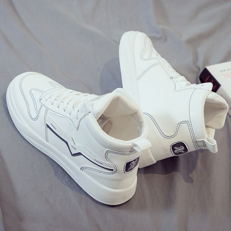Chaussures de sport décontractées et polyvalentes en toile blanche pour hommes, nouvelle édition coréenne du printemps 2024_voghion.com