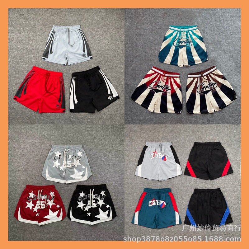 Cross-Border Trendy Brand Cor Devil Sailboat Casual Loose Shorts Summer Knee-Length Pants High Street Men's and Women's Fashion Pants Wholesale Ins