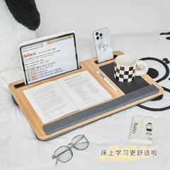 ラップトップのコンピュータのデスクのメーカーの携帯寮の家庭用の字を書いて劇を見ます。