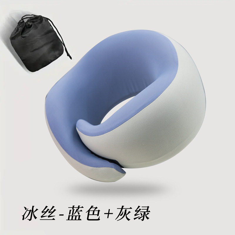 U字型ネックピロー、旅行の必需品、低反発枕コア、ネックピロー、低反発、高速鉄道、飛行機、睡眠用U字型枕|undefined