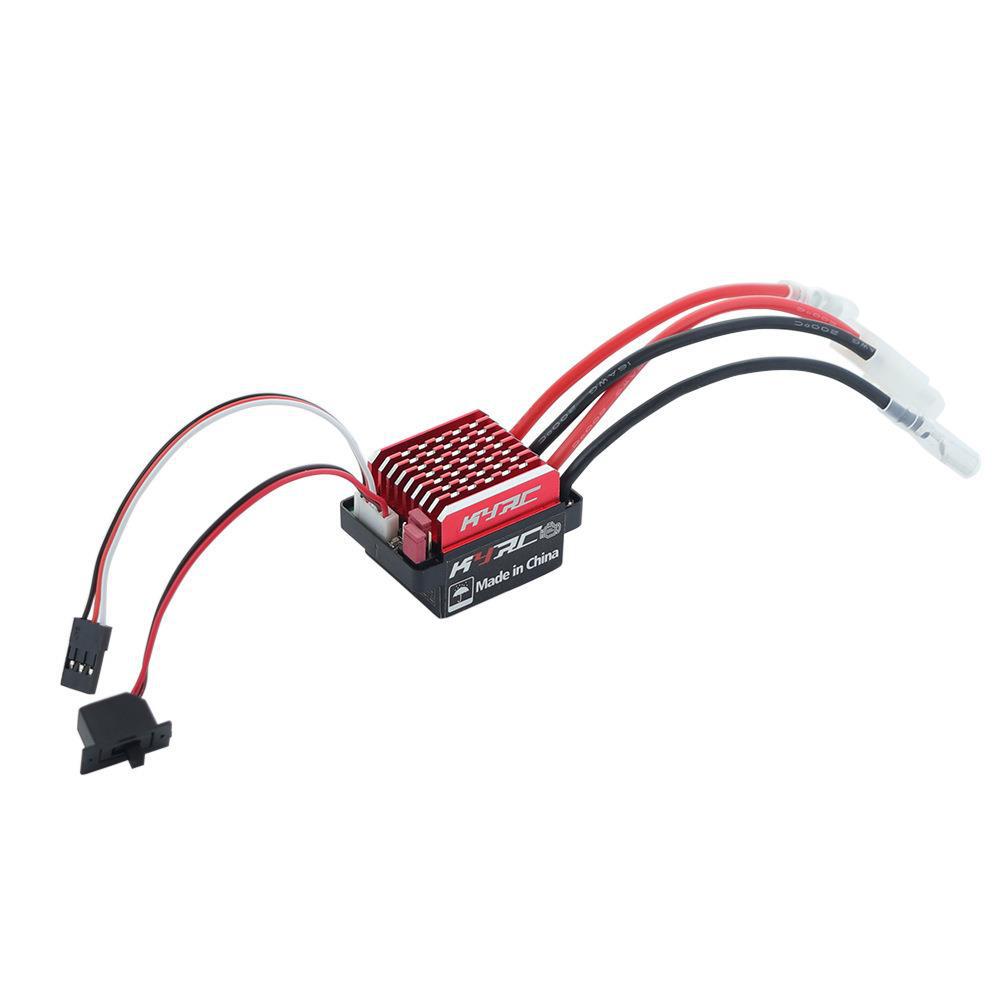 HSP HPI Bidirectional 60A Brushed ESC for Car and Boat Models, 60AESC ESC Supports 3S Lithium Batteries