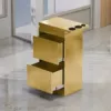 Титановый (односторонний, 2 ящика, с подставкой)
