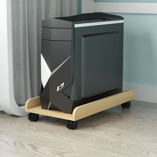 Desktop Computer Console Bracket under Desk Storage Rack Pulley Mobile Large Chassis Base Tray Just One