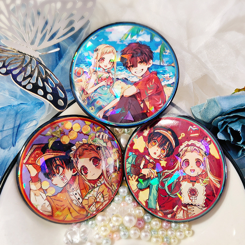 Toilet-bound Hanako-kun Nene Badge Anime Badge Yashiro Merchandise Brooch Backpack Charm Laser