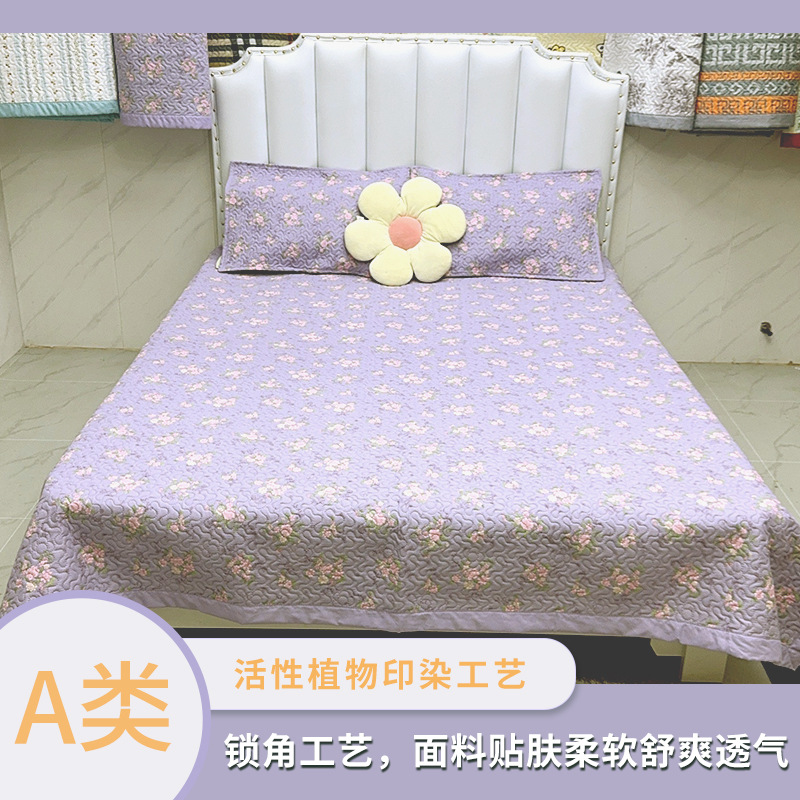 Wholesale 300*230cm Bed Cover Thickeneded Quilted Bed Cover Pillowcase Three-Piece Set for All Seasons, Stain-Resistant and Anti-Slip Bed Sheetss
