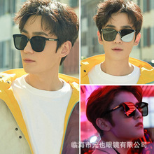 新款李易峰同款墨镜男夜店蹦迪时尚太阳镜女大框方框爆款眼镜批发