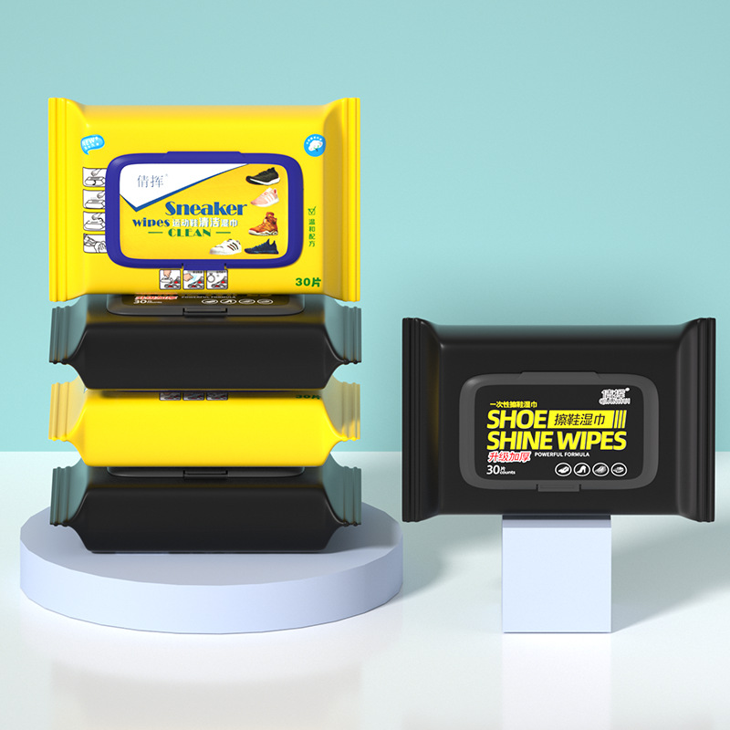 Single-use white sneakers cleaning wet wipes aj sports shoe cleaner degreaser shoe wet wipes sneaker cleaner