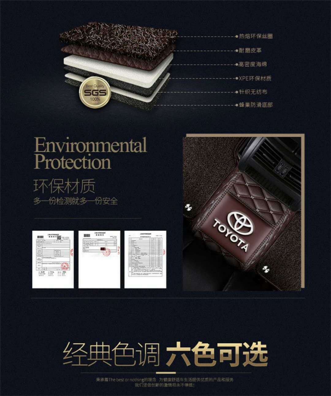 Suitable for Toyota Corolla, Vios, Reiz, Camry, Corolla, right-hand drive RAV4, Rongfang, full-coverage car floor mats