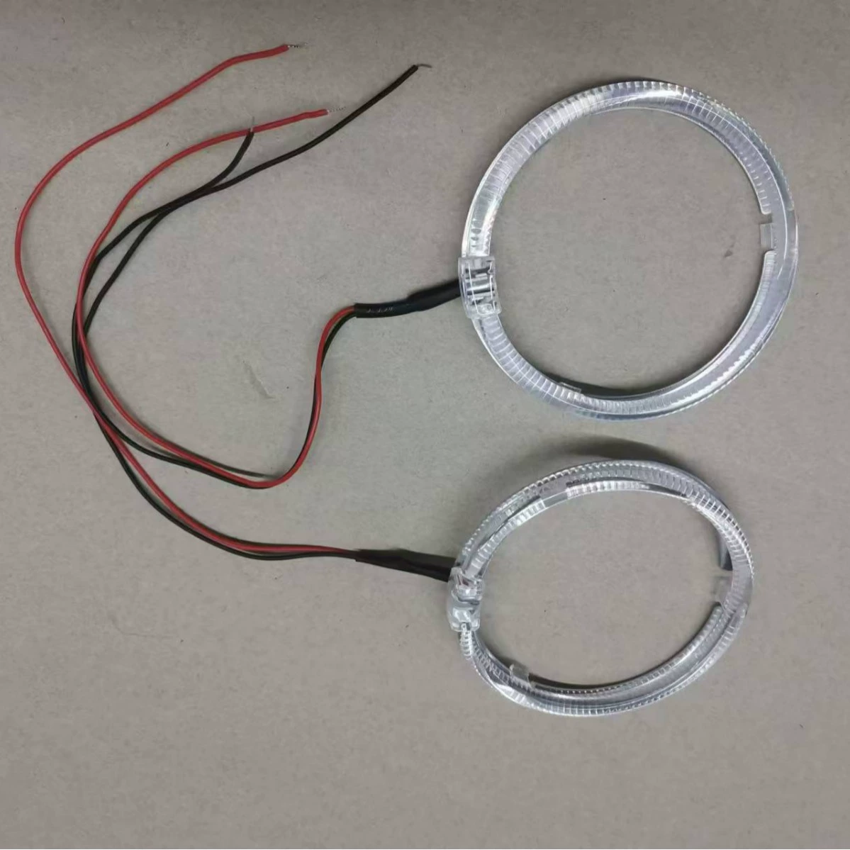 Горячая продажа диафрагмы 2 провода встроенный подсветка светодиодный световод ангел глаз свет 2,5 3,0-дюймовый автомобильный модифицированный объектив