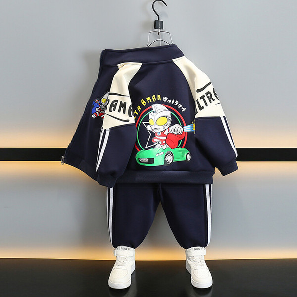 Demi-season children's set for boys with zipper
