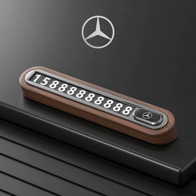 Nömrəli dayanma kartı black walnut moving car number - black-walnut-benz