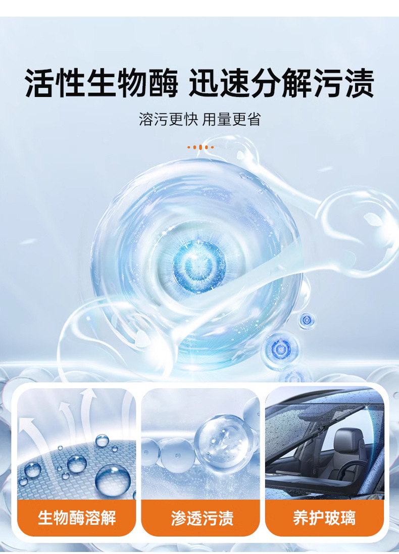 Suitable for Car Frog S8 Glass Inner Side Cleaner, Car Front Windshield Oil Film Removal, Indoor Cleaning and Oil Stain Removal