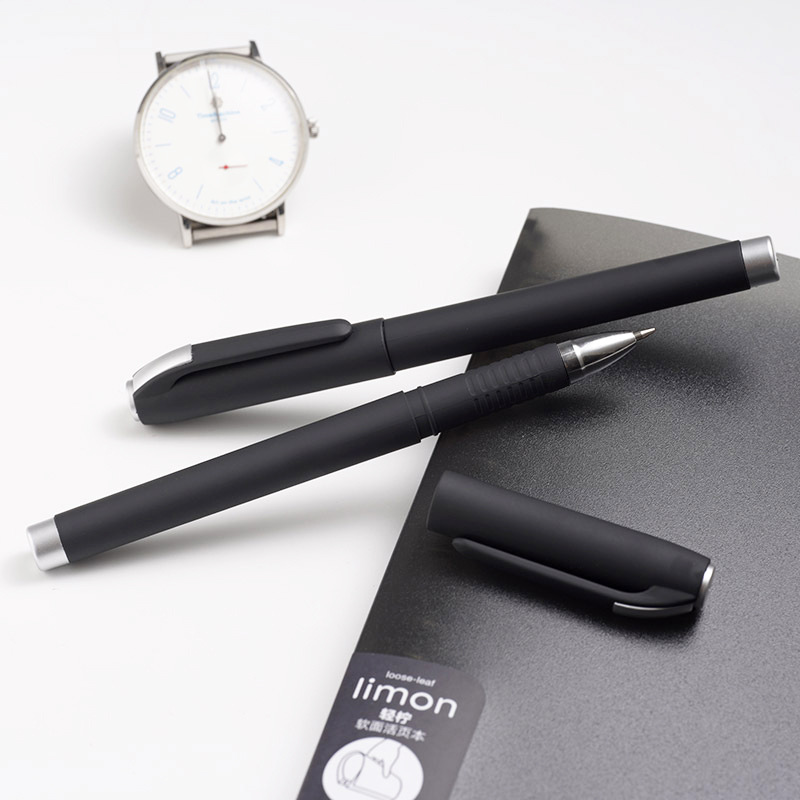 Pluma de gel de negocios personalizada impresa logotipo firma pluma personalizada publicidad pluma Oficina 0,5mm negro agua pluma al por mayor