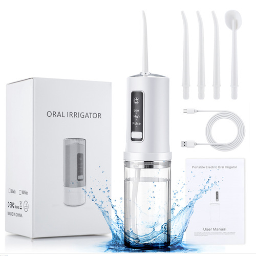Cross-border electric tooth irrigator, portable household tooth cleaner, calculus remover, water flosser, tooth irrigator, tooth cleaner