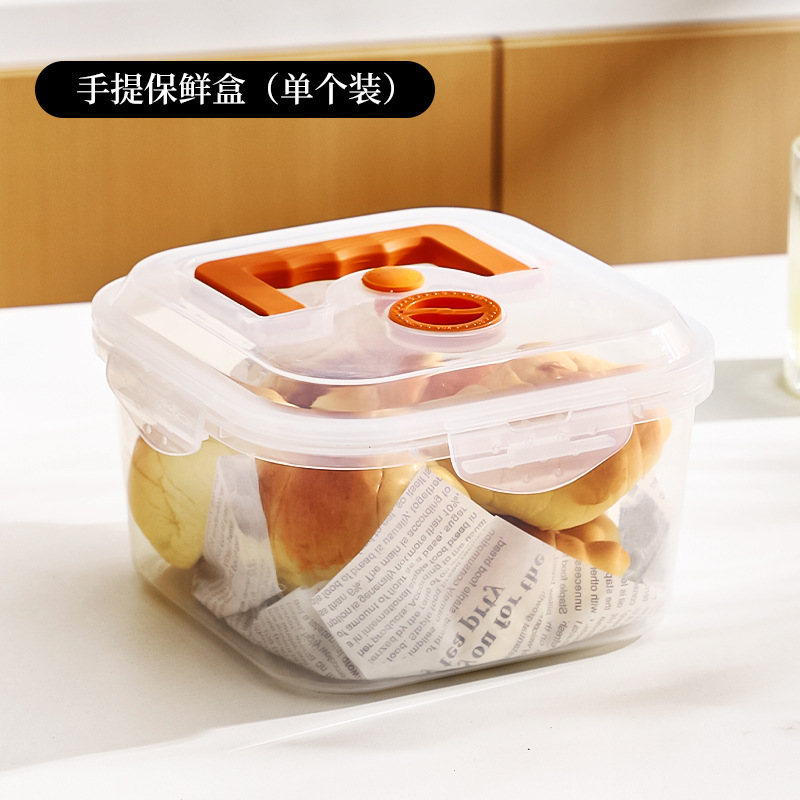 Caja de almacenamiento a prueba de fugas de gran capacidad con cubierta para refrigerador doméstico para huevos, frutas y alimentos