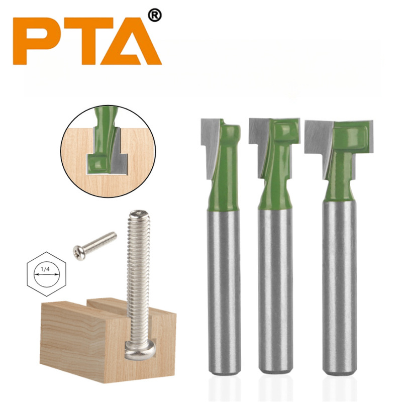 Woodworking Milling Cutter Tungsten Steel Alloy Trimming Machine Bit Lock Hole Cutter Wood Picture Frame Wall Hanging T-Type Keyhole Cutter Three-Piece Set Woodworking Milling Cutter Tungsten Steel Alloy Trimming Machine Bit Lock Hole Cutter Wood Picture Frame Wall Hanging T-Type Keyhole Cutter Three-Piece Set