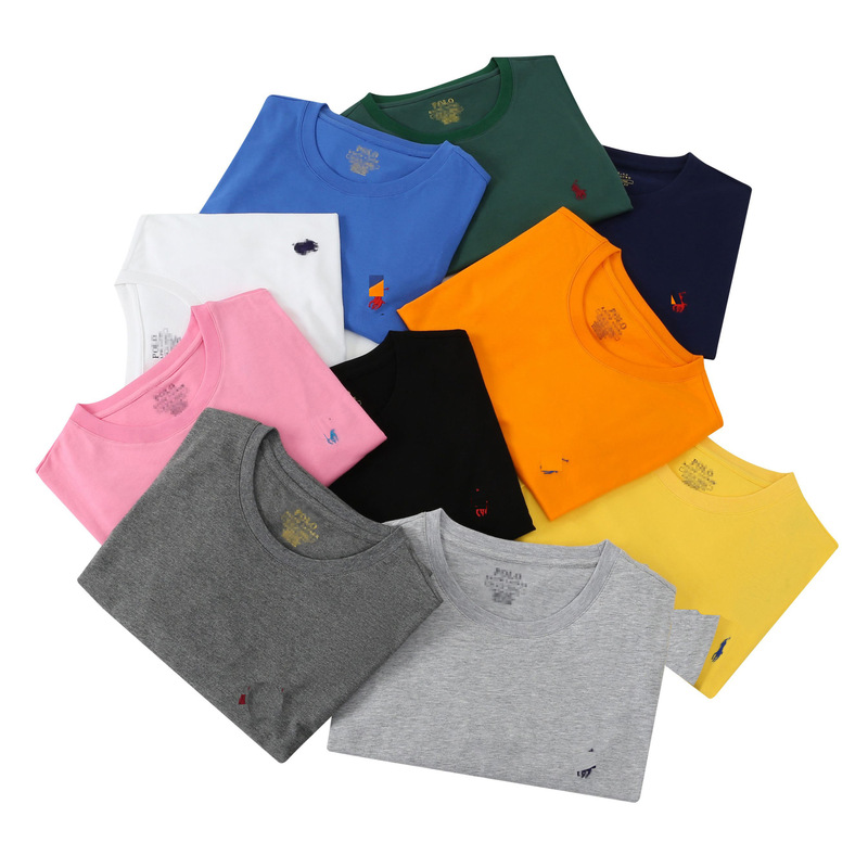 American-Style New Model Pony Logo Pure Cotton Round Neck Short-Sleeve Men's T-Shirt, Loose Casual Versatile Embroidered T-Shirt, Men's Summer Hot Item American-Style New Model Pony Logo Pure Cotton Round Neck Short-Sleeve Men's T-Shirt, Loose Casual Versatile Embroidered T-Shirt, Men's Summer Hot Item