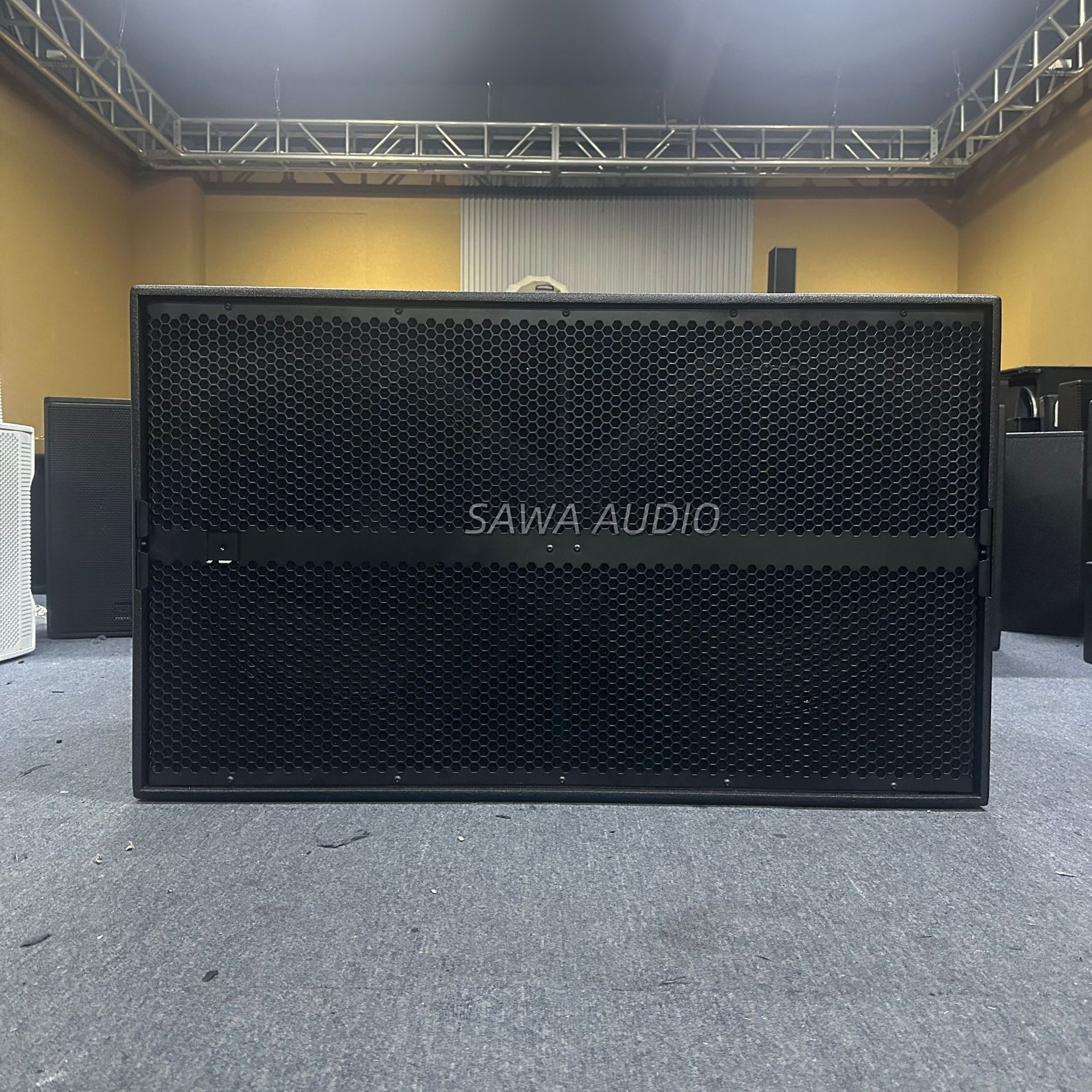 Sistema de Sonido Profesional de Línea de Arreglo, con Dos Subwoofers de 21 Pulgadas, para Exteriores, de Ultra Baja Frecuencia, Alta Potencia, para Actuaciones en Escenario, Refuerzo de Sonido Eficiente